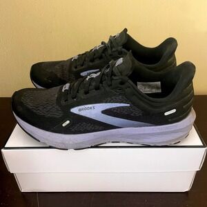 Brooks Launch 9 Womens Running Shoes Black Purple 1203731B010 Size 8.5 Medium